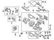 BMW HVAC Unit Case Hardware Kit - Genuine BMW 64116927610