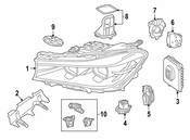 BMW Headlight Assembly - ZKW 63117408705