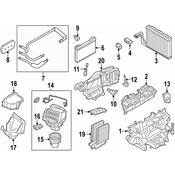 BMW Distributor Housing Air Conditioner - Genuine BMW 64119241198