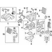 BMW HVAC Unit Case Bracket - Genuine BMW 64116821502