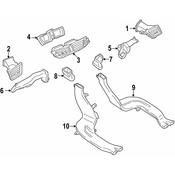 BMW HVAC Duct Adapter - Genuine BMW 64222991366