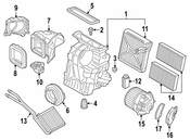 BMW Gasket Ventilation - Genuine BMW 64119297762