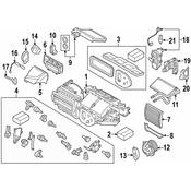 BMW HVAC Unit Case Hardware Kit - Genuine BMW 64119210760
