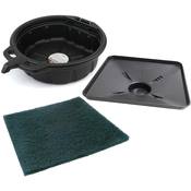 Wide Oil Drain Pan Kit - Lisle 17972KT