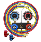 R1234YF Aluminum Manifold Gage - Mastercool 83272